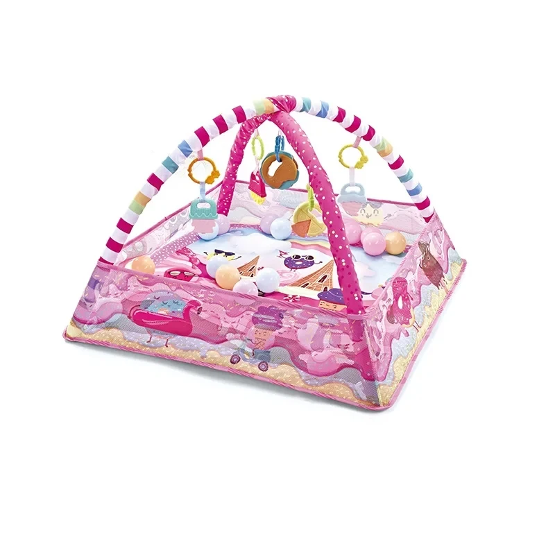 Cadre de Fitness Multifonctionnel pour Bébé, Couverture de Jeu, Jouets d\'Éveil pour Enfants, en Début de Scène, Polymère