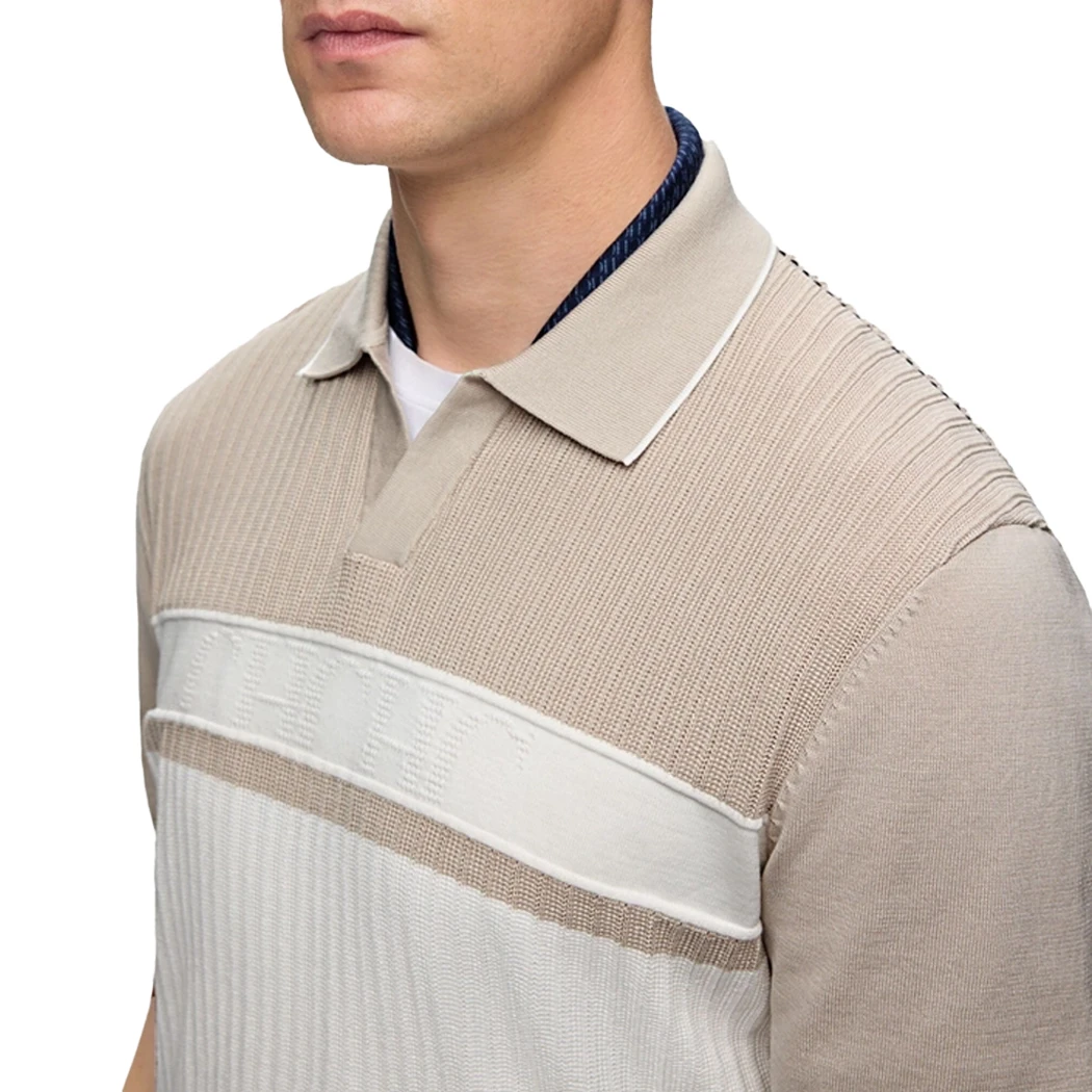 Brand Mens Polo Shirts Cotton Mens Casual Short Sleeve Tops Knitted Patchwork Soft T-Shirts Daily