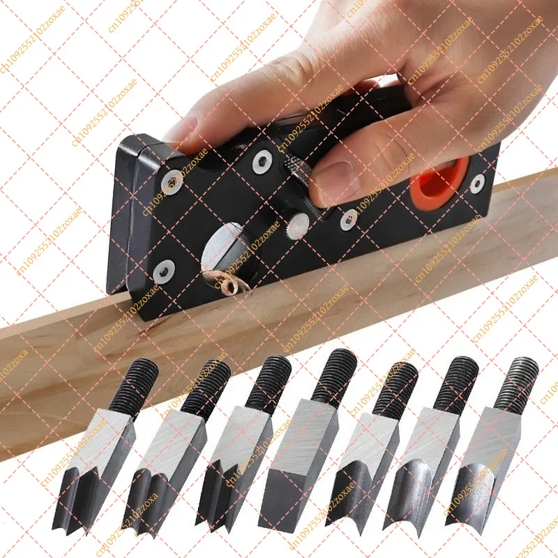 Woodworking Hand Chamfer Planer Adjustable Depth 45 Degree Bevel Multi Angle Tool DIY Carpenter