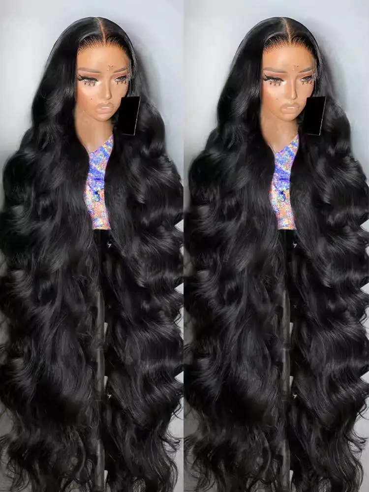 

360 Полный парик фронтальной части шнурка Человеческие волосы Бразильские предварительно выщипанные волосы Парики для женщин 30 40 дюймов 13x4 13x6 Hd Объемная волна Парик фронта шнурка