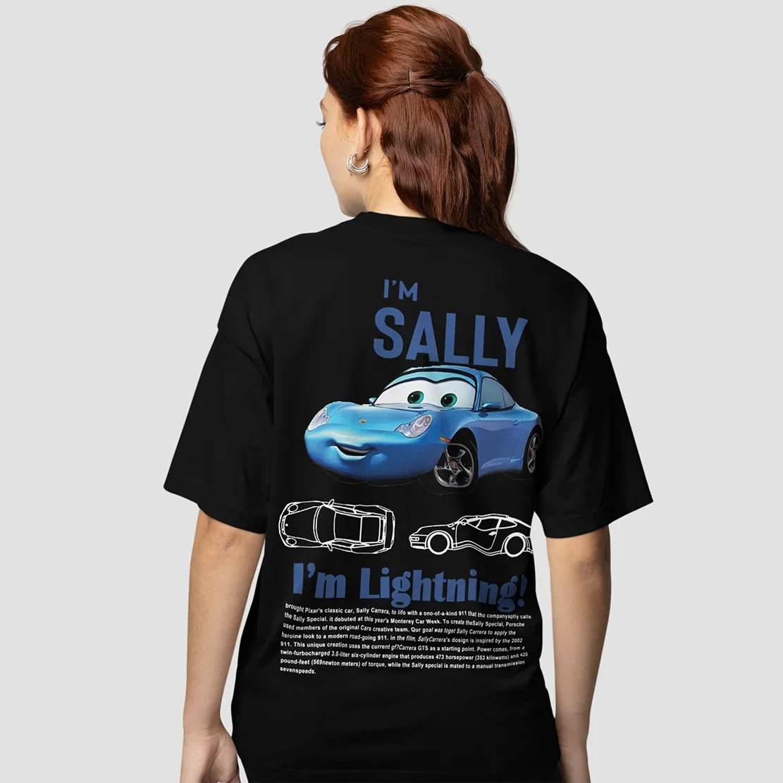 Sally I'm Lightning Cars Mcqueen Graphic T Shirts for Men Summer Funny Printed Men's Women's  Cotton Tops Unisex Casual Clothes