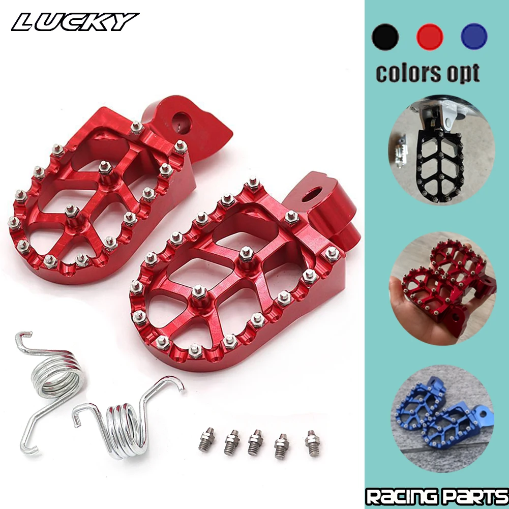 Motorcycle CNC Foot Pegs Rests Footrest Footpeg Pedals For YAMAHA YZ 85 125 250 YZ250F YZ426F YZ450F WR250F WR400F WR426F WR450F