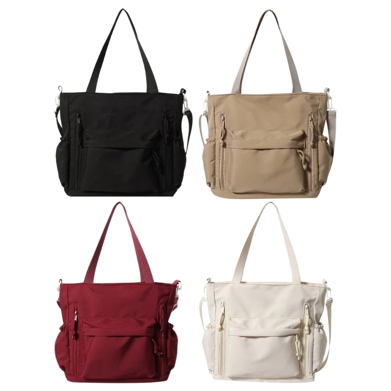 

Women Casual Crossbody Bag Large Capacity Shoulder Bag Student School Bag Simple Bag Canvas Shopping Bag