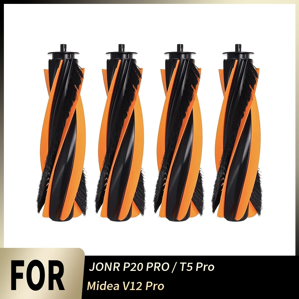 Escova Principal Durável de Fácil Instalação para Limpeza de Bordas, Peça de Reposição para Robô Aspirador JONR P20 PRO T5 Pro e Midea V12 Pro