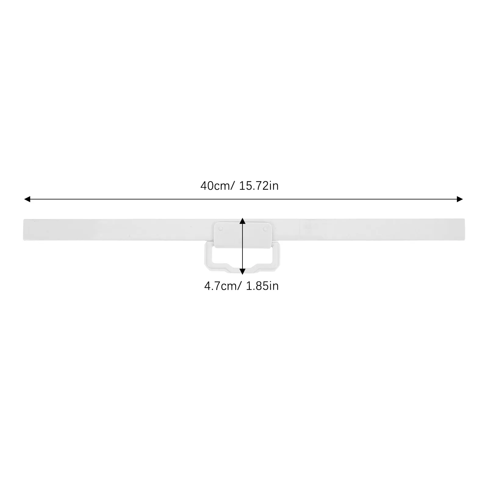 Transparent Roller Shade Pull Handle 40Cm Non-Slip Lightweight Cordless Blinds Lifting Clamp Grips for Freezer Drawer Window