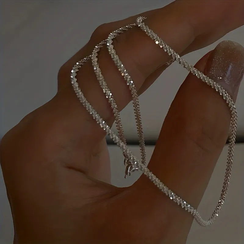 wholesale 40-75cm 925 Sterling Silver Necklace 16-30 Inch 2MM String chain for Women Men for DIY Jewelrys pendants nice