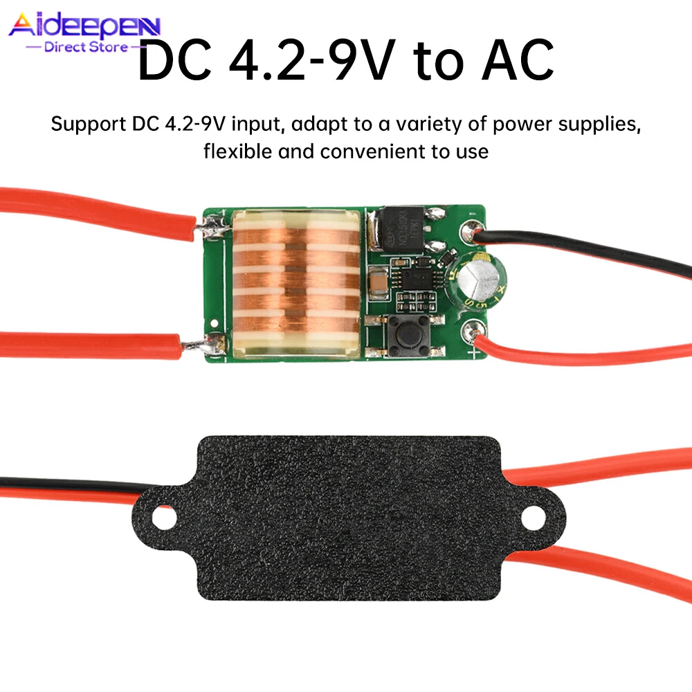 

Mini High Voltage Ignition Module DC 4.2-9V to AC 10-20KV Purple High Temperature Arc Can Ignite Wooden Cardboard Boxe