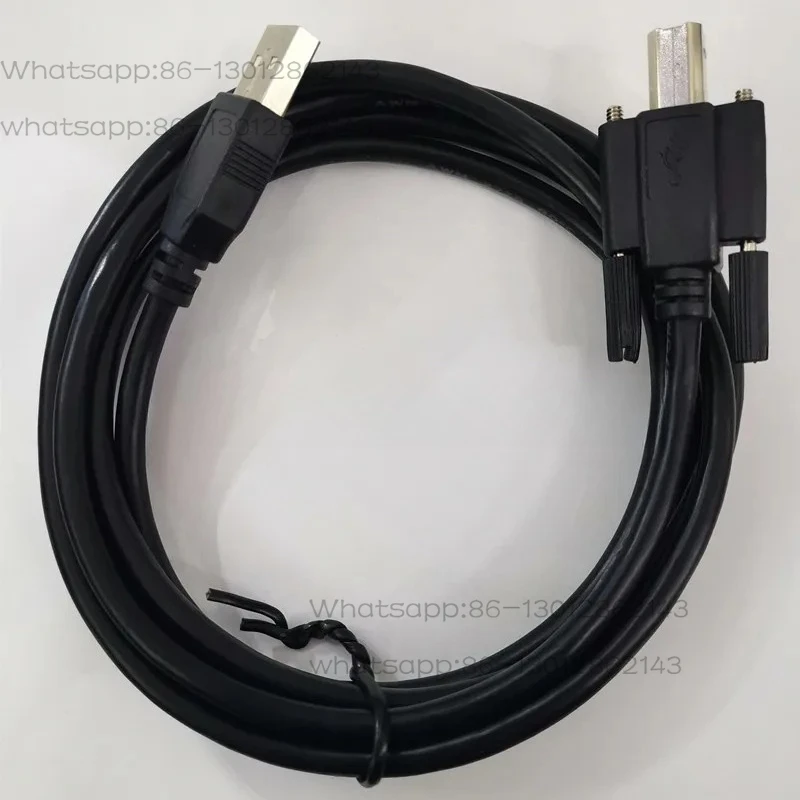 USB 2.0 industrial camera special cable, with screw fixed data cable, circular printing B male interface