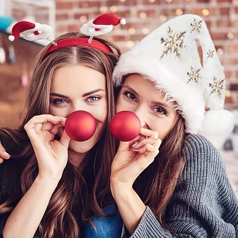 قبعة عيد الميلاد البيضاء على شكل ندفة الثلج، زينة عيد الميلاد، قبعة عيد الميلاد المطرزة الذهبية الغامضة، زي مهرجان عيد الميلاد، حقيبة هدايا