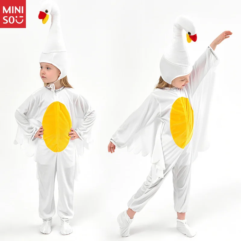 

Miniso Kids Swan & Goose Costume Set, Cartoon Bird Stage Outfit for Play
