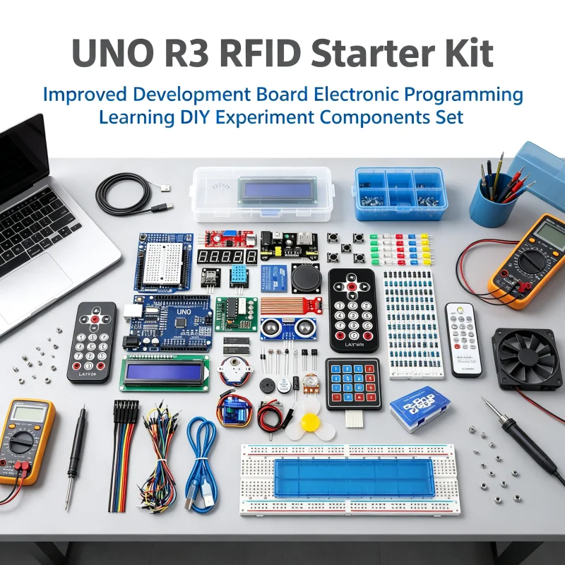 UNO R3 Improved Development Board RFID Upgrade Starter Kit Electronic Programming Learning DIY Experiment Components Set