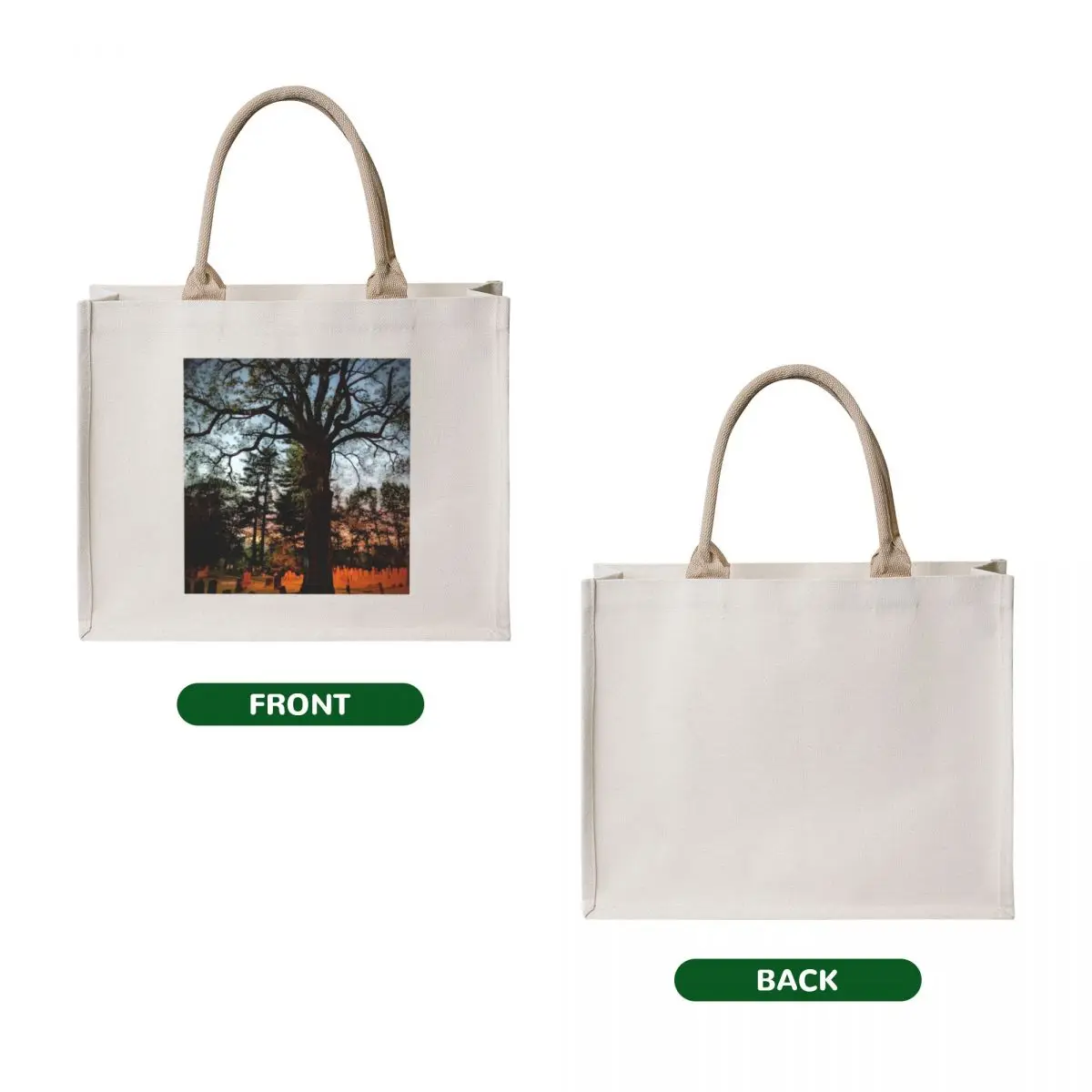 Sunset in Riverside Tote Bag Women's tote bag Women's shopper custom bags Canvas shoulder bag