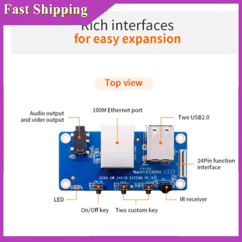 ABRI-Board Expansion Board Expansion Interface Board For Orange Pi Zero 2W Expansion Interface Board