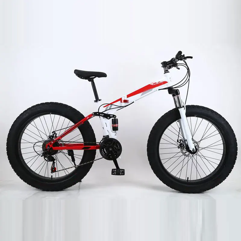 Factory Direct Supply 24 26 Inch Folding Snow Mountain Bicycle with Disc Brake 4.0 Fat Tire  MTB Other City Bike - view 4