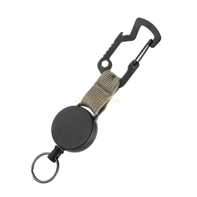 M5TC فولاذ الأسلاك حبل حبل أبازيلي حامل مفتاح شارات مفاتيح القابلة للسحب