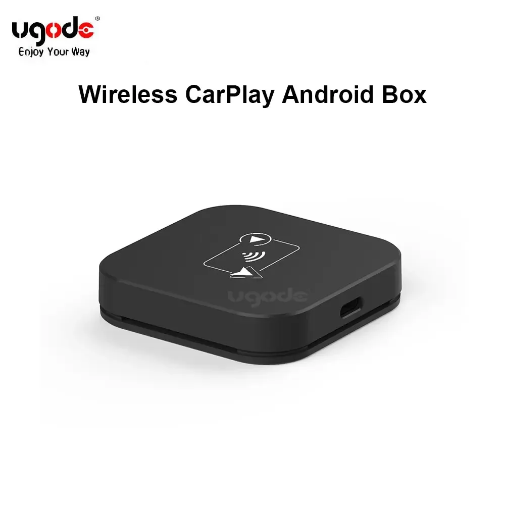 

Ugode Беспроводной адаптер CarPlay Android Auto Mini USB Type C Преобразование проводной в беспроводной 5,8 ГГц Wi-Fi Автоматическое подключение Plug Play 2025 ​