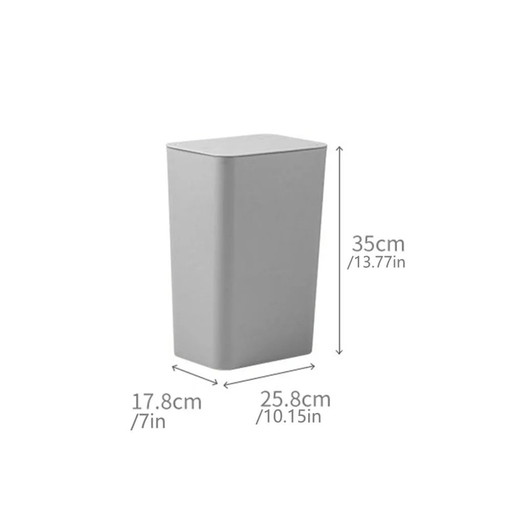 1PC trash can with pop-up lid, slender trash can trash basket suitable for bathroom, bedroom, office, living room