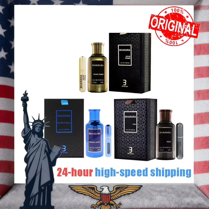 

Горячая 100 мл высококачественная парфюмерная вода Bharara King 100 мл для мужчин, 3,4 унции, спрей для парфюмерии, новая в упаковке, запечатанная подарочная коробка, духи