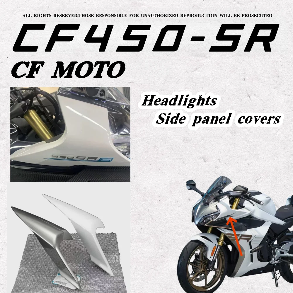 FOR CFMOTO Motorcycle Accessories CF450sr Headlamp Cover Headlamp Side Panel Deflector Cover Full Car Shell Guard 450 SR 450SR