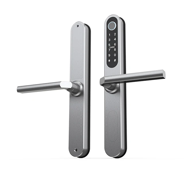 

European Style Tuya Smart Outdoor Lock NFC Fingerprint & ID Card Unlock with Bluetooth for Aluminum Front Door