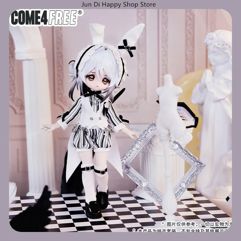 COME4FREE - ملابس فستان الدمية من سلسلة Rabbit Star OB11 12 BJD اليومية