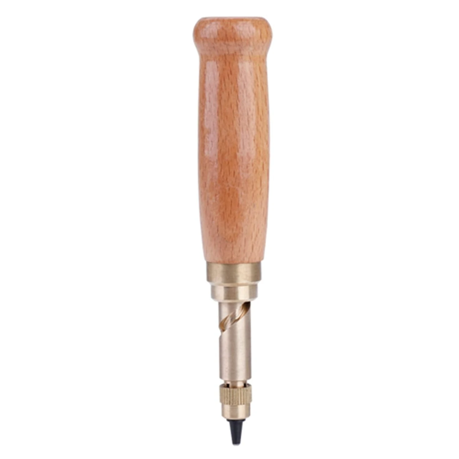 Reliable and Essential Precision Punching Leather Tool with Sturdy Wood Handle - Durable and Perfect for Crafting Watch Bands an