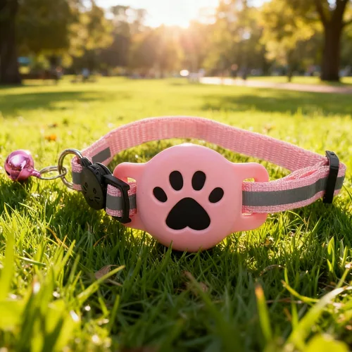 Imagen 2 del producto Collar rastreador GPS para gatos, dispositivo reflectante de ubicación para mascotas, buscador de gatitos antipérdida, accesorios de seguimiento impermeable para Collar de gato