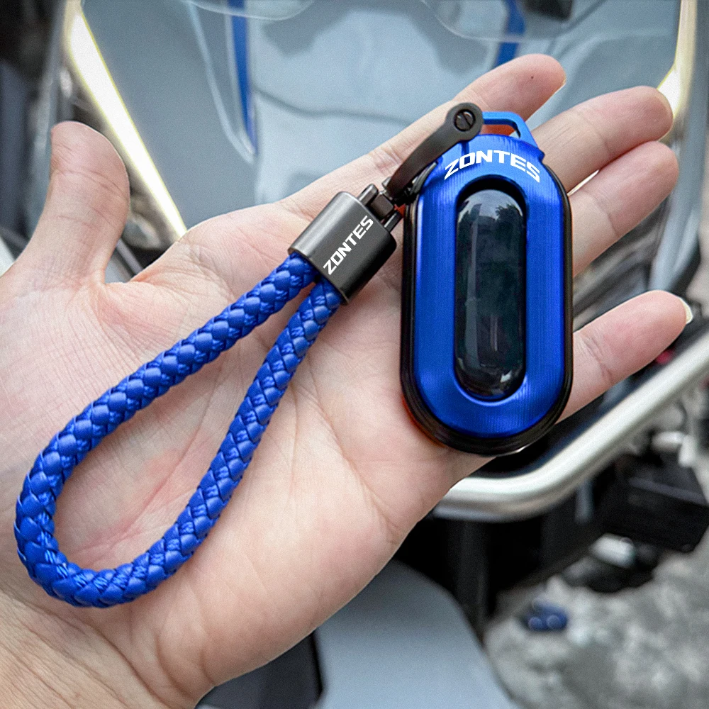 ل ZONTES 368G 368D 368E 368M G368 368 D E G M 2024 2025 2026 دراجة نارية الملحقات CNC مفتاح حافظة مفتاح فوب غطاء حامي