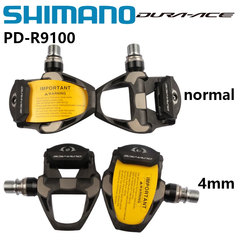 Shimano DURA ACE PD-R9100 Bicycle Pedal SPD-SL For Road Bike Origianl Shimano Black Color  Pedal Center 52mm With SM-PD63