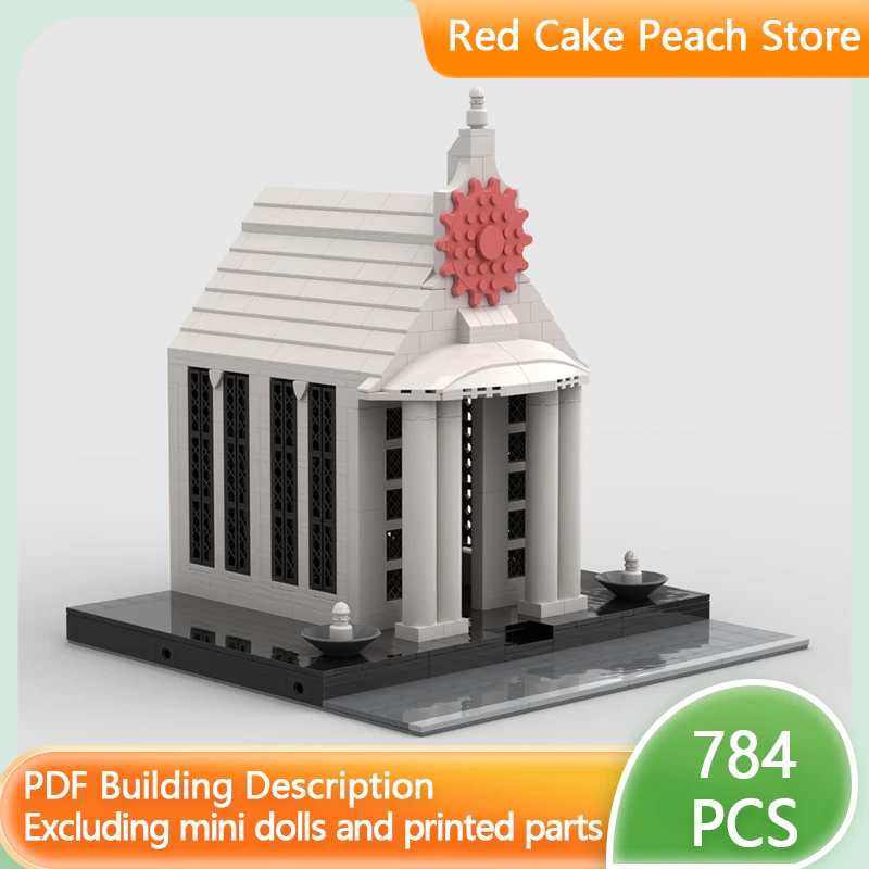 

City Street View Model MOC Building Bricks Tropical Coastal Temple Modular Technology Children Holiday Gifts Assemble Toys Suit