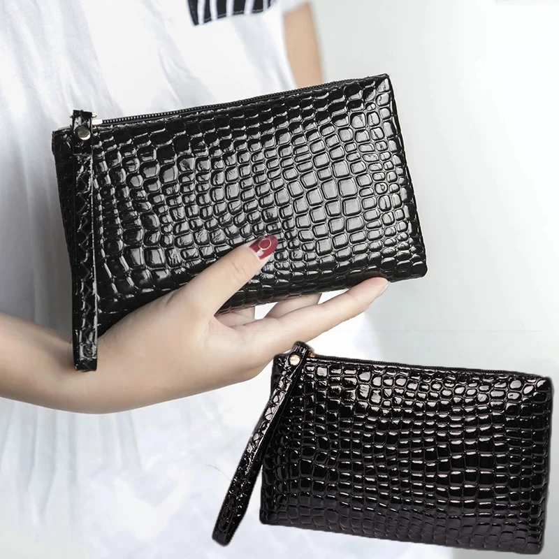 

Женская черная косметичка на молнии, маленькая косметичка, дорожная косметичка, женская косметика, клатч, органайзер для туалетных принадлежностей, чехол