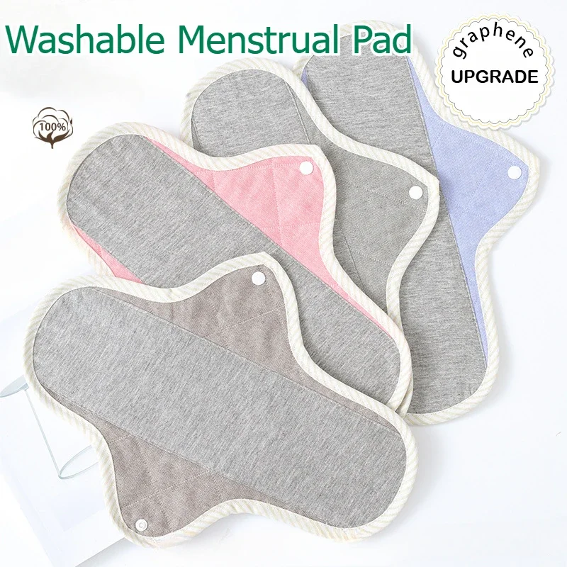 

Elderly Continence Pads Graphene Urine Leakage Washable Sanitary Napkins Female Menstrual Period Pregnant Women Liners Patients