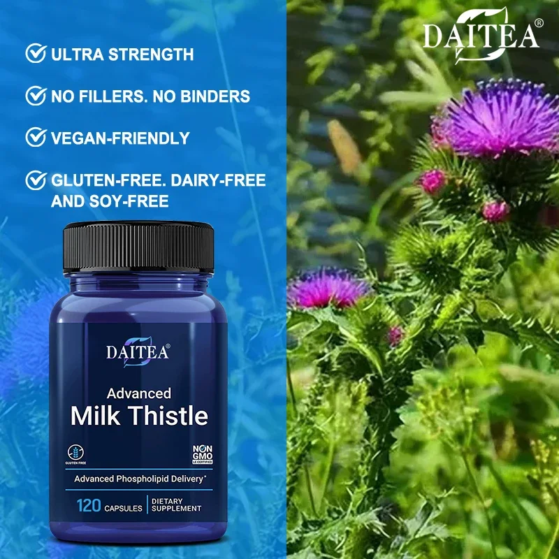 Liver Detox Supplement - Helps Cleanse The Liver, Boost Metabolism and Improve Digestion - Milk Thistle Extract Capsules