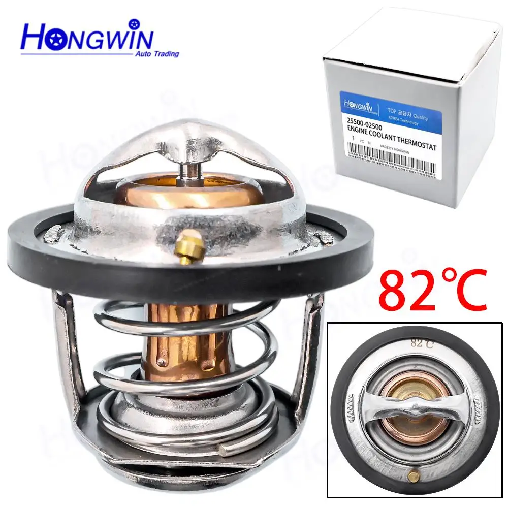 25500-02500 25612-02501 Engine Coolant Thermostat 2550002500 2561202501 Fit HYUNDAI ATOS PRIME GETZ i10 KIA PICANTO 1.0 1.1