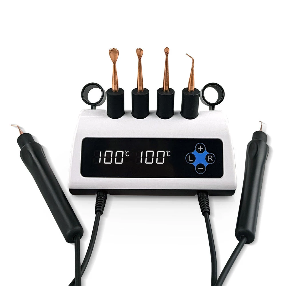 Dental Lab Electric Waxer Wax Knife Carving Pencil Pen 6 Pot Tips with 2 Pens Pencil Dental Heater Machine