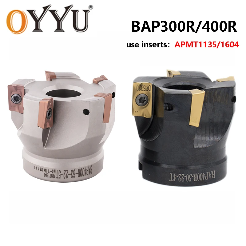 

Oyu BAP300R BAP400R прямоугольный 40-22-4т Белый Черный фреза для лица токарный станок с ЧПУ хвостовик машины карбидные вставки APMT1135 APMT