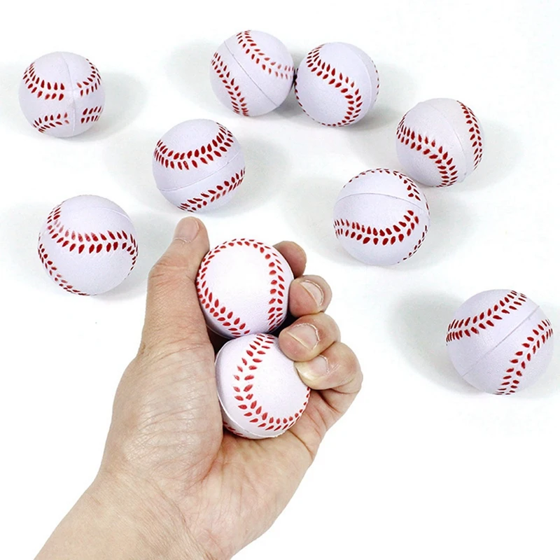 120 Packs Mini Baseball Sports Stress Ball,Mini Foam Sports Ball,Foam Sports Ball For School Carnival Reward