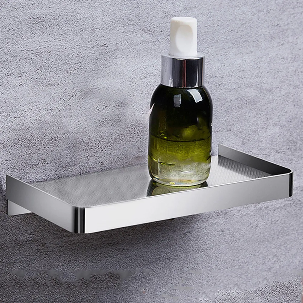 

Настенный держатель для телефона из нержавеющей стали, полка для телефона в туалете, плавающая полка-органайзер для ванной, полка для колонок