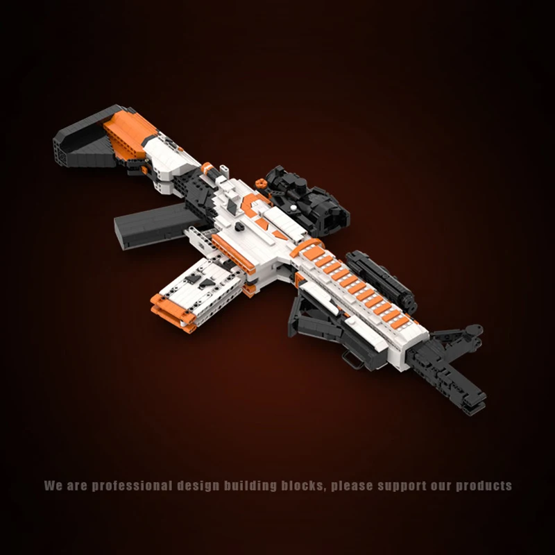 2028PCS M4A1 Assault Rifle Building Blocks Emissibility With Bullet Assemble Gun Bricks Weapon Toy Gift For Military Fan