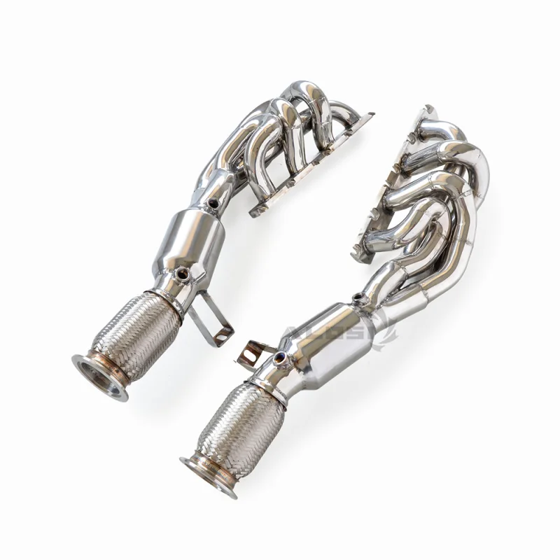 Заводской выпускной коллектор для Lamborghini Gallardo LP560 4 4,2 2008-2018 Высокопроизводительный выпускной коллектор Ss304, блестящий выпускной коллектор