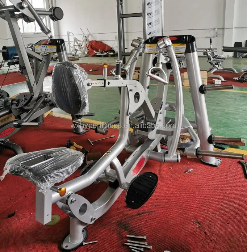 Longxun معدات اللياقة البدنية الصالة الرياضية التجارية لوحة معدنية عالية الجودة محملة آلة القوة جيدة للجلوس Midrow