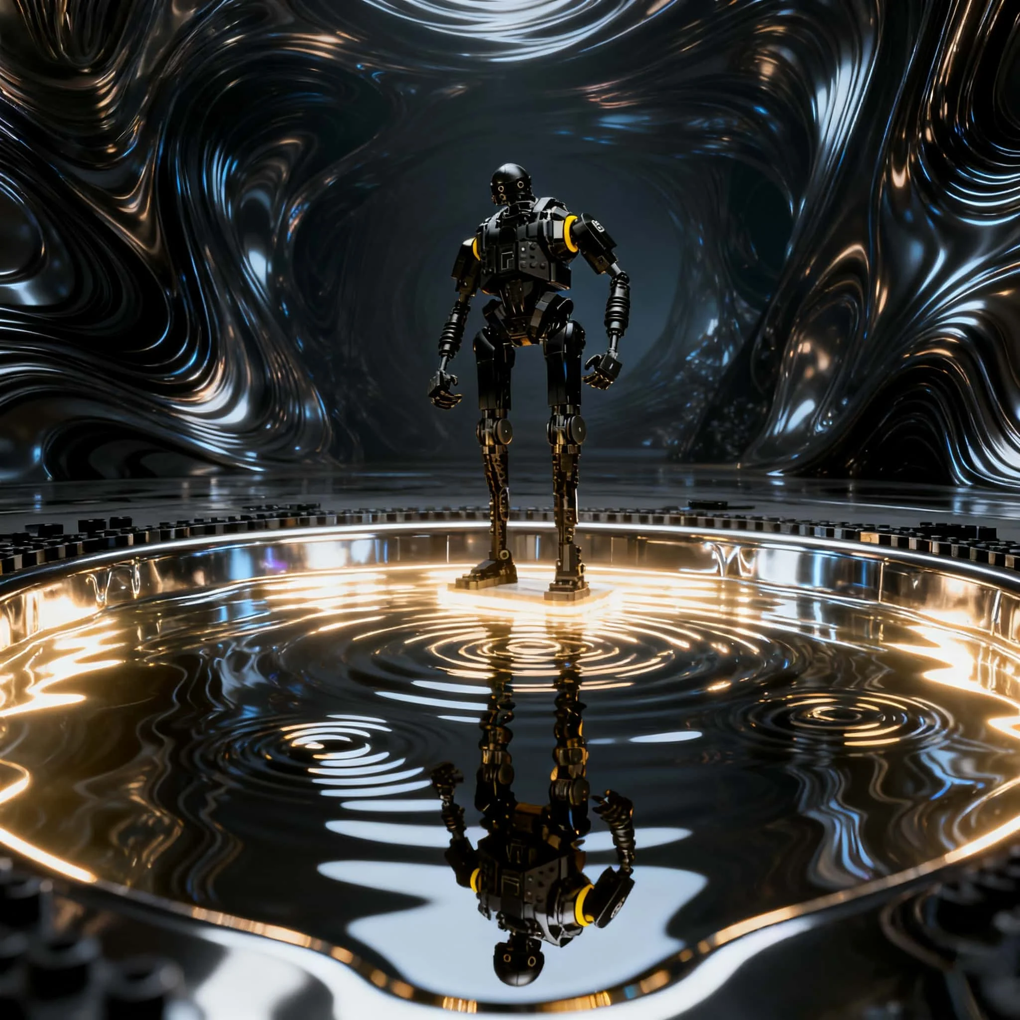 

Новинка 2026: Конструктор MOC «Боевой робот из космоса» (845 деталей), черный, модель робота для сборки, игрушка-конструктор, подарок для взрослых