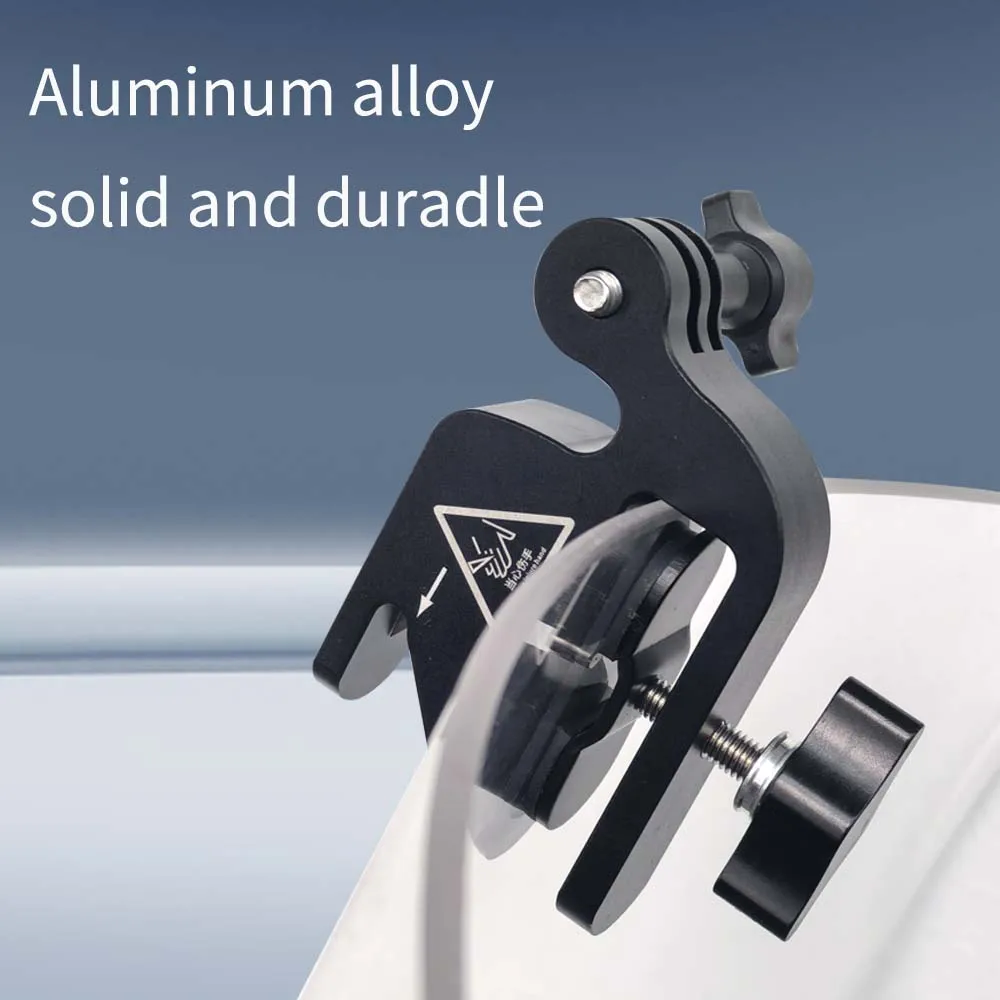 TUYU Motorcycle Windshield Mount Clamp Aluminum Clip Kite line cutter holder For GoPro  Insta360  DJI Action 5 4 3 Accessories