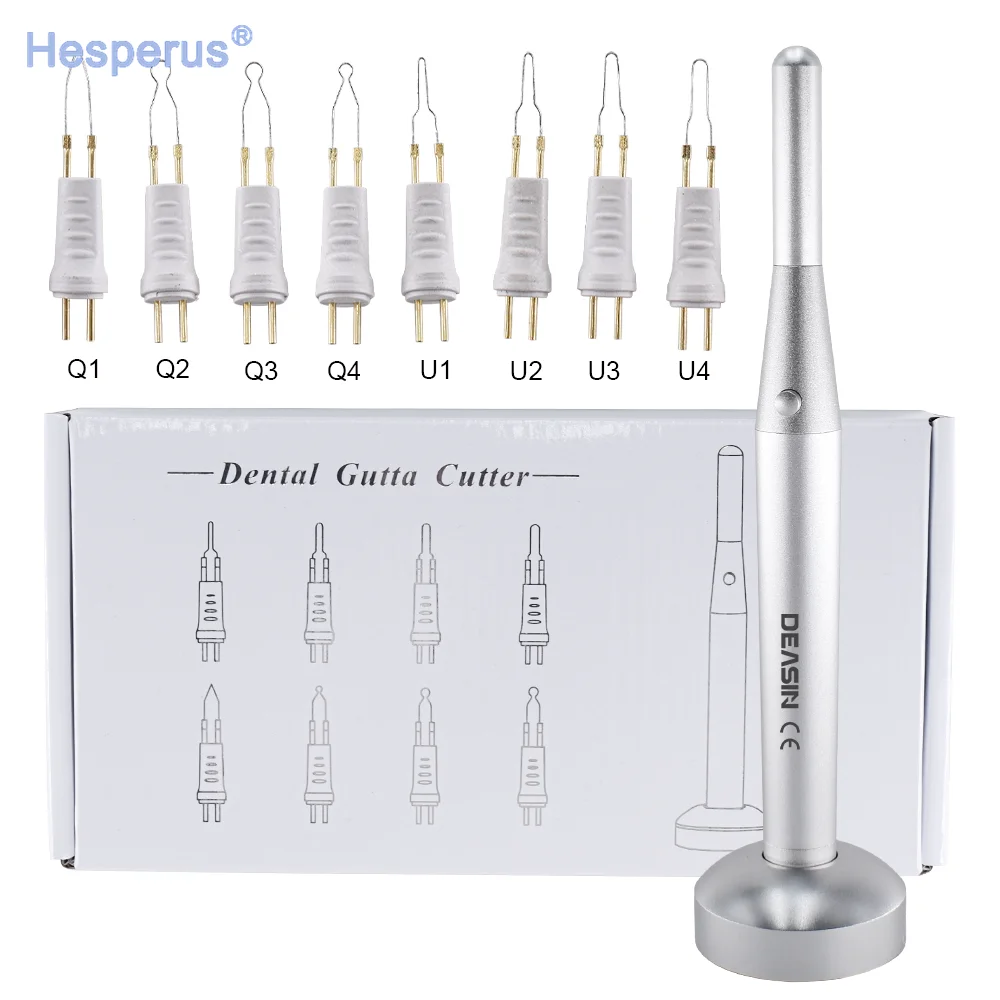 den tal Gutta Percha Taglio Batteria AA riscaldata Modello rimovibile Denti e taglierina per gengive Penna emostatica per elettrocoagulazione 8 punte