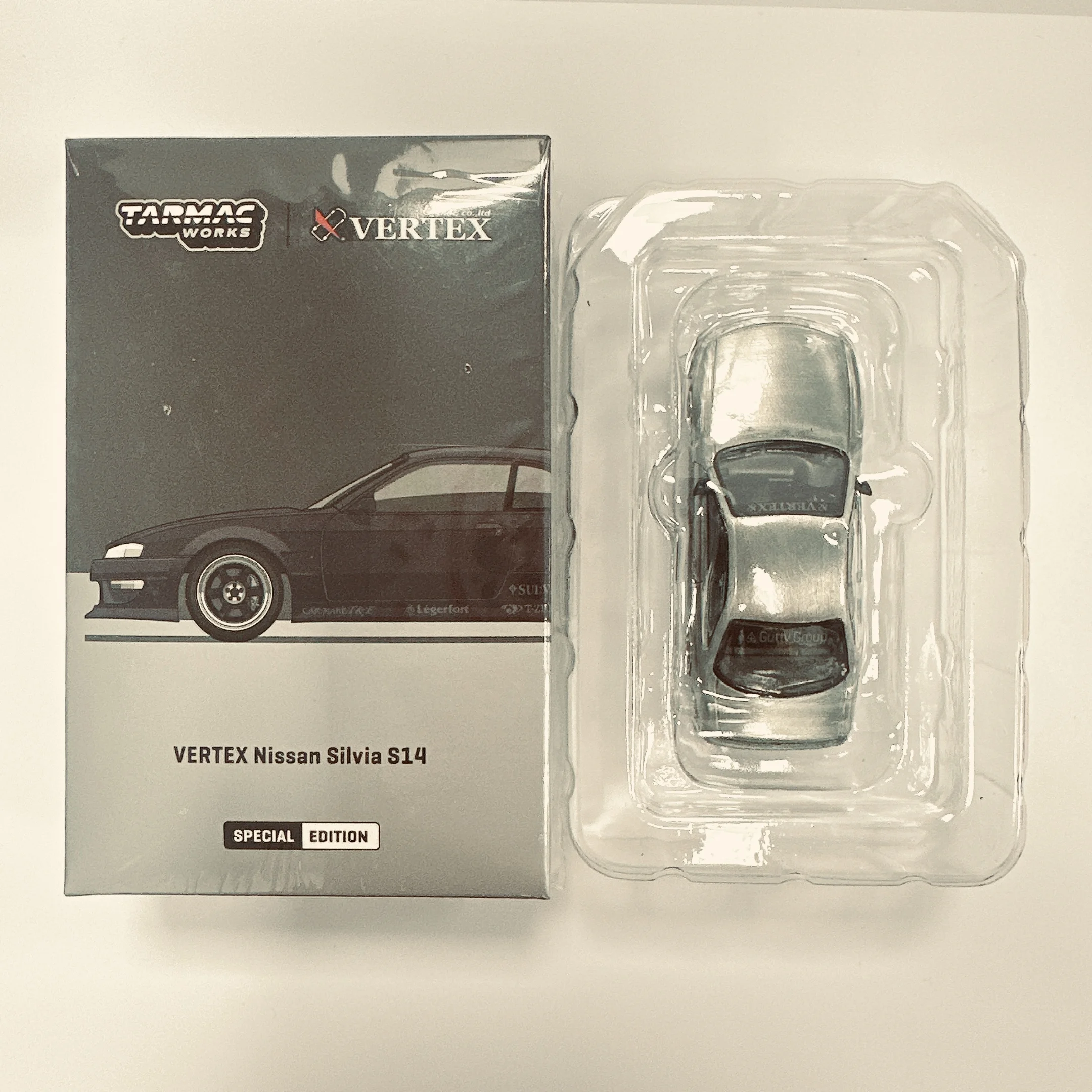 

**CHASE** Tarmac Works 1:64 VERTEX Nissan Silvia S14 Car Model Collection Miniature Toy Hidden Items TW