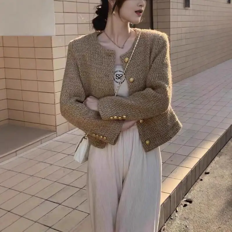 

Women's French style new model tops fashion versatile commute fashion coat Vintage fashion Ethereal casual fashionable Basic