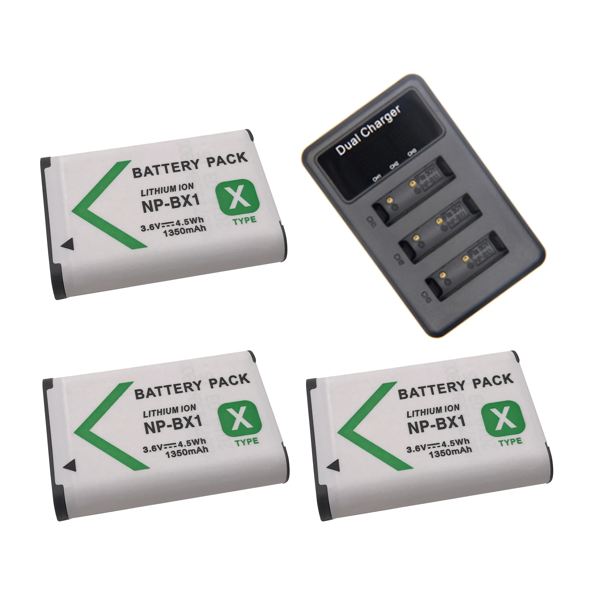 1350mAh NPBX1 NP-BX1 Battery for Sony HX300 HX400 HX50 HX60 GWP88 AS15 WX350 DSC RX1 RX100 AS100V M3+LED USB BX1 Charger