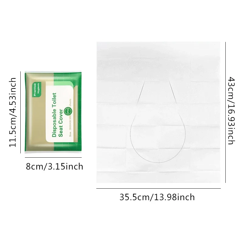 1-10 Disposable Flushing Dissolve Toilet Seat Cover Portable Travel Camping Hotel Degradable Eco-Friendly Toilet Accessories view 5