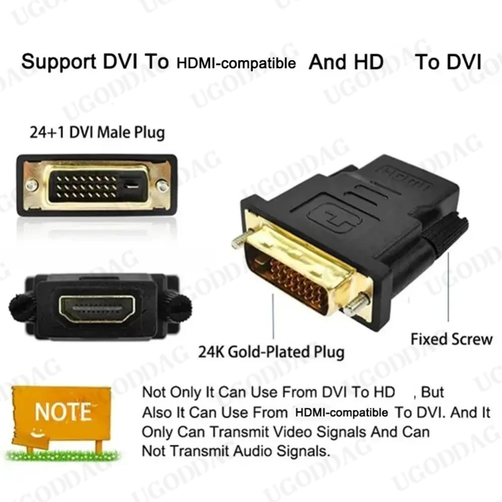 DVI 24+1 To HDMI-compatible Conversion TV Computer Connection Monitor DVI To HD Conversion Converter For PC HDTV Projector