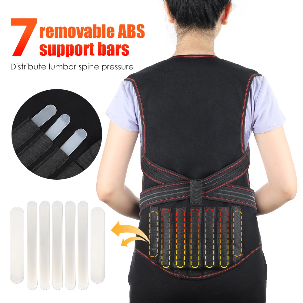 Tourmaline Self-heating Back Support Magnetic Physiotherapy Heated Vest Waist Corset Shoulder Lumbar Support Brace Health Care